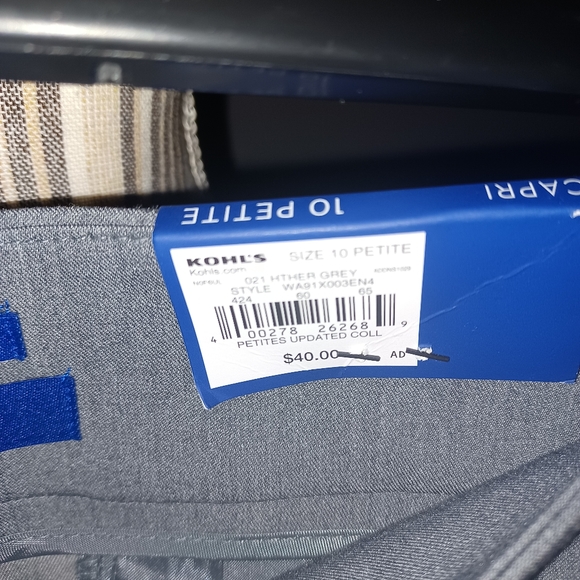 Apt 9, Heather Gray Capri dress slacks NWT - Picture 8 of 8